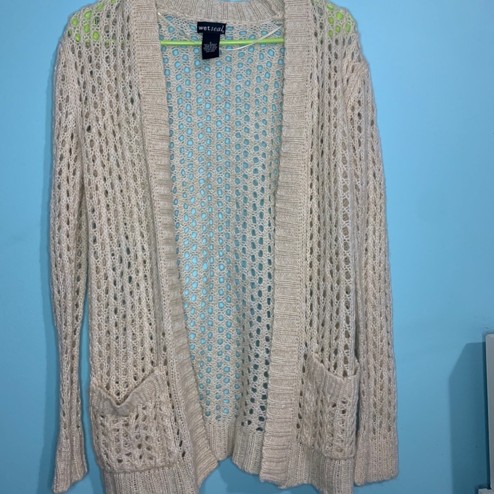 Cream cardigan